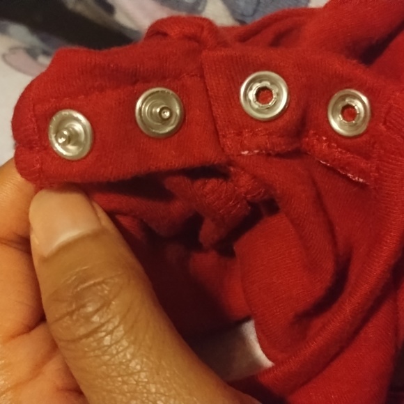 Garanimals Baby Girl Teddy Bear Burgundy Long Sleeve onesie Bodysuit Shirt 18M - Picture 12 of 12